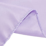 72x72inch Lavender Lilac Lamour Satin Table Overlay, Square Tablecloth Topper