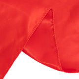 72x72inch Red Lamour Satin Table Overlay, Square Tablecloth Topper