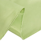 72x72inch Sage Green Lamour Satin Table Overlay, Square Tablecloth Topper