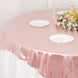 72x72inch Rose Gold Shimmer Sequin Dots Square Polyester Table Overlay