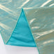 72x72inch Turquoise Shimmer Sequin Dots Square Polyester Table Overlay