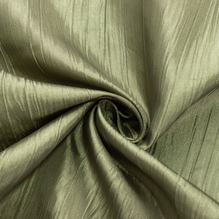 <h3 style="margin-left:0px;"><strong>Versatile Dusty Sage Green Crinkle Taffeta Table Overlay</strong>