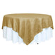 90inch x 90inch Accordion Crinkle Taffeta Table Overlay - Gold