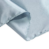 90inch Dusty Blue Satin Overlay Seamless Square Table Overlay