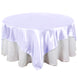 90inch x 90inch Lavender Lilac Seamless Satin Square Table Overlay