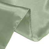 90inch Sage Green Satin Overlay Seamless Square Table Overlays