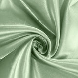 90inch Sage Green Satin Overlay Seamless Square Table Overlays