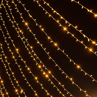 <h3 style="margin-left:0px;">Charming Warm White Twinkle Curtain Fairy Lights