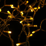 Warm White 600 LED Twinkle Fairy Lights with 8 Modes, Plug In Connectable Curtain String Lights