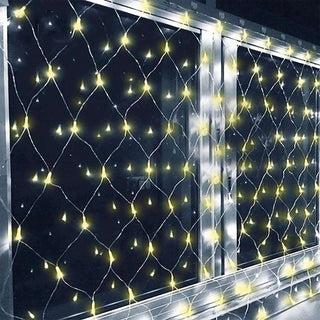 Illuminate Your Events with 20ftx10ft Clear 600 LED Fish Net Lights