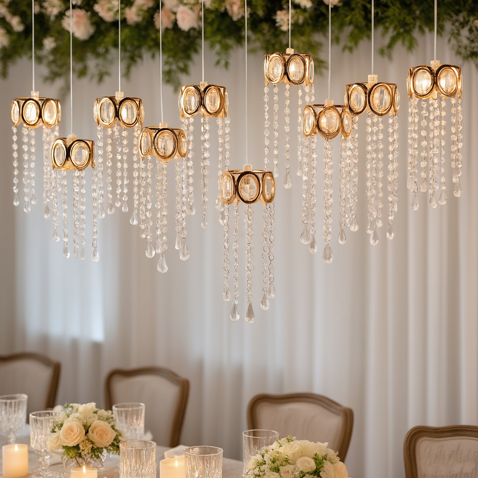 TableclothsFactory Crystal String Lights - Thumbnail 3