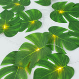 10ft Warm White LED Artificial Tropical Palm Leaf Vine String Lights