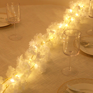 <h3 style="margin-left:0px;"><strong>Whimsical White Cherry Blossom LED String Lights</strong>