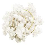 Artificial Cherry Blossom Garland LED String Lights, Warm White 20 LEDs Battery Operated#whtbkgd