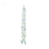 2 Pack Blue Jasmine Silk Flower Garland Fairy Lights, 6ft Warm White Battery Operated#whtbkgd