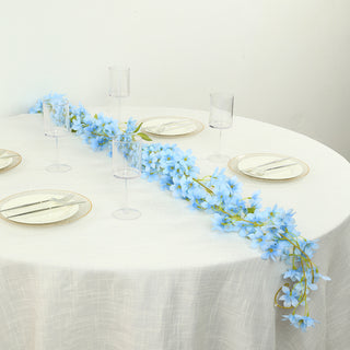 <h3 style="margin-left:0px;"><strong>Battery-Operated Blue Flower LED String Lights</strong>