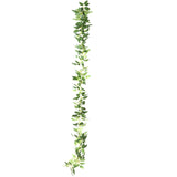 6ft Lighted Rose Leaf Vine, Artificial Greenery Garland String Lights for Home & Wedding