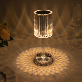 Elegant and Versatile LED Crystal Cylinder Table Lamp