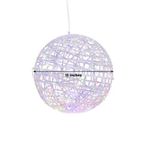 15-inch round decorative light fixture with colorful LED lights