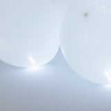 50 Pack White Round Mini LED Balls, Waterproof Battery Operated Balloon Lights
