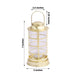 3 Pack Gold Mini Battery Operated Candle Lantern Lamps, LED Tealight Table Decorative Lanterns