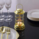 3 Pack Gold Mini Battery Operated Candle Lantern Lamps, LED Tealight Table Decorative Lanterns