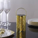 3 Pack Gold Flower Design Battery Operated Hanging Garden Lanterns, Decorative LED Lantern Lights