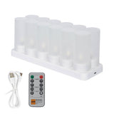 LED candle holder set with remote and USB cable