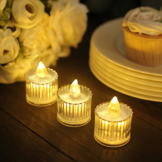Battery-Operated Warm White LED Tealight Candles for Any Occasion