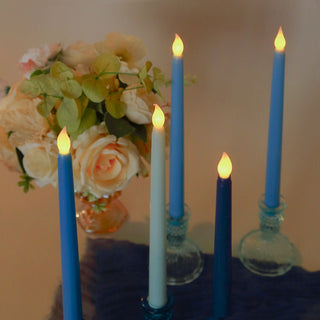 <span style="background-color:transparent;color:#111111;">Convenient Battery Operated Mixed Blue Taper Candles</span>