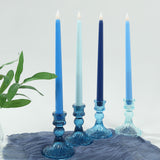 8 Pack Mixed Blue Flameless LED Taper Candles, 11inch Flickering Battery Operated Candles