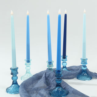 <span style="background-color:transparent;color:#111111;">Realistic Mixed Blue Flameless LED Taper Candles</span>