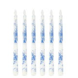 6-Pack 11inch Flameless LED Taper Candles, Flickering Battery Operated#whtbkgd