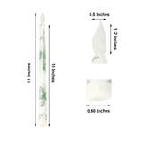 6-Pack 11inch Flameless LED Taper Candles, Flickering Battery Operated