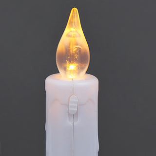 Add Warmth and Elegance to Your Decor with White Flickering Flameless LED Taper Candles