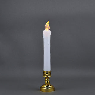 Enhance Your Event Decor with White Flickering Flameless LED Taper Candles