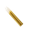 6 Pack | 10inch Gradient Gold Battery Operated LED Unscented Taper Candles, Flickering Flameless