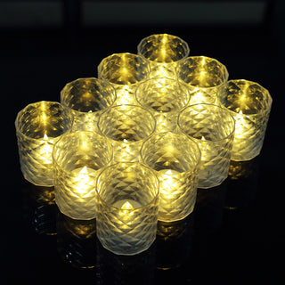 Versatile and Stylish Clear Acrylic Diamond Whiskey Glass Candle Holder Sets