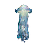 6 Pack Blue Purple Jellyfish Lamp Hanging Lantern Lights, 3 Flashing Modes Organza Ribbon#whtbkgd