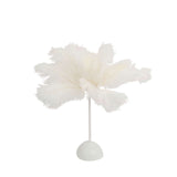 15inch LED White Ostrich Feather Table Lamp Wedding Centerpiece#whtbkgd