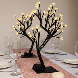 Enhance Your Décor with 2 Pack of Black Cherry Blossom Tree Centerpieces