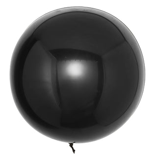 Versatile and Stylish Black Reusable UV Protected Sphere Vinyl Balloons