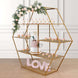 4ft Large Gold Metal Hexagonal Cake Dessert Display Stand, Wedding Arch Backdrop