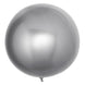 2 Pack | 30inch Large Silver Reusable UV Protected Sphere Vinyl Balloons#whtbkgd