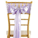 5 Pack | Lavender Lilac Satin Chair Sashes | 6inch x 106inch