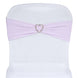 5 Pack | Lavender Lilac Spandex Stretch Chair Sashes | 5inch x 12inch