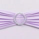 5 Pack | Lavender Lilac Spandex Stretch Chair Sashes with Silver Diamond Ring Slide Buckle#whtbkgd