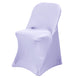 Lavender Lilac Spandex Stretch Fitted Folding Slip On Chair Cover - 160 GSM