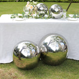 2 Pack 12 inch Silver Stainless Steel Shiny Mirror Gazing Ball, Garden Globe Spheres