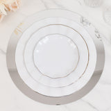 10 Pack Silver Round Acrylic Mirror Tray Centerpiece Bases, Large Circle Mirror Candle Plate